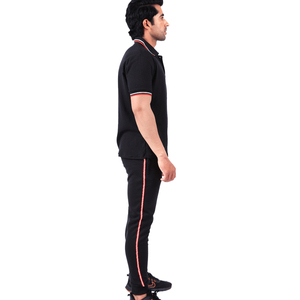 Best Selling Custom Made Men's Summer Tracksuit with Rhinestone 100% Cotton Unique Style Solid Color Casual Wear - Product Image 5