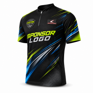 Camisetas personalizadas con cuello, 100% poliéster, camiseta de carreras personalizada, camisetas de carreras de autos, polos de carreras sublimados - Product Image 2