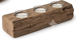 Support de bougie en bois fait main, résistant à la chaleur, poli, pour centre de table, décoration intérieure, café, salle à manger, Pâques - Product Image 4