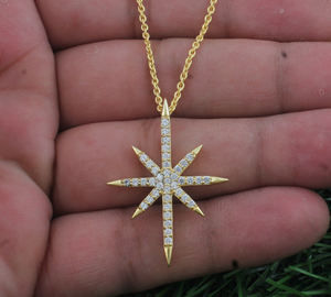 Collier de luxe en argent sterling 925 plaqué platine, zircone cubique vintage, qualité AAA, solitaire unisexe, bijoux de mariage - Product Image 5