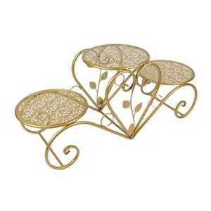 Heavy Duty Metal Cake <b>Stand</b> <b>Rotating</b> Tiered Dessert <b>Display</b> Cupcake Holder Elegant Wedding Birthday Party Serving Tray - Product Image 3