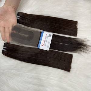 Extensiones de cabello de trama recta de hueso de color de la mejor calidad 100% cabello vietnamita crudo cabello brillante y suave sin caída precio al por mayor - Product Image 3