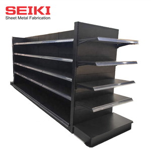 Exhibidor Metálico Personalizado de Alta Resistencia, Estante de Supermercado de Doble Cara con Estantes Ajustables, Instalación Rápida para Comercio Minorista - Product Image 4