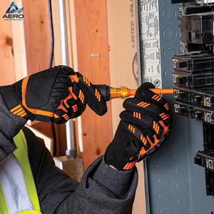 Multi-Purpose Safety Workwear Anti-Vibration With Adjustable Wrist Closure For Heavy-Duty Operational Protection TPR <b>Gloves</b> - Product Image 4