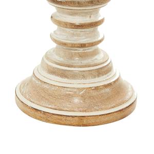 Nouveaux bougeoirs en bois dur faits à la main, tendance, petits bougeoirs en bois de manguier, lot de 2 - Product Image 6