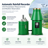 Enregistreur météorologique de précipitations pour la mesure des chutes de pluie |   Dispositif d'étude hydrologique et météorologique et de collecte automatique de données