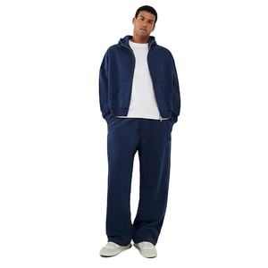 Custom Men's <b>Athletic</b> Cotton Tracksuit Set Premium Hoodie Jogger Outfit Private Label OEM Manufacturer - Product Image 1
