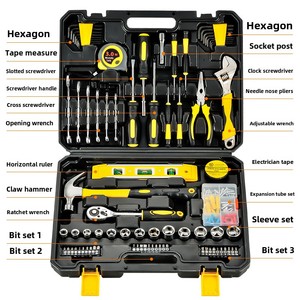 Bộ dụng cụ cầm tay bằng thép carbon Everich 108P, bộ cờ lê kết hợp sửa chữa ô tô, bao bì hộp cứng tùy chỉnh, OEM - Product Image 2