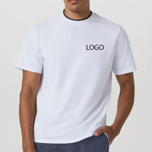 T-shirt Polo Homme Col Rond Manches Courtes en Coton Mélangé Respirant Coupe Moderne pour l'Été – Vêtement Décontracté, Production en Gros - Product Image 1