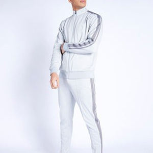 Conjunto de chándal deportivo para hombre, diseño OEM, estampado en blanco, informal, de peso pesado, con cremallera completa, para actividades al aire libre, gran venta. - Product Image 6