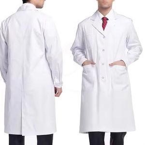 Batas de Laboratorio Blancas de Alta Calidad, Manga Larga, Uniformes Médicos OEM para Doctores, Uniformes de Enfermería para Personal de Hospital - Product Image 5