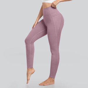 Leggings de Mujer de Última Moda, Diseño OEM, Precio de Mayoreo, Hechos en Fábrica, Color Sólido, Cintura Elástica de Alta Calidad, Leggings de Yoga - Product Image 4