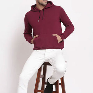 Hoodies pour hommes, unis, style streetwear décontracté, à capuche, coupe oversize, très populaires - Product Image 5