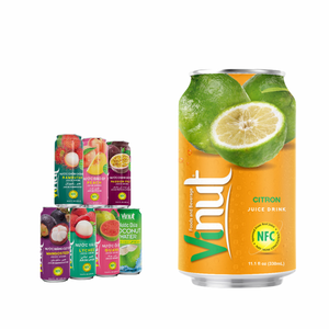 Bebida de jugo de 330ml de almendra verde, 24 latas, lata de cartón, sin azúcar, sin lácteos, OEM, ODM, Etiqueta Privada, muestra gratis, precio de fábrica - Product Image 1