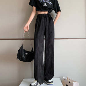 Pantalones de Cuero de Cintura Alta para Mujer, Corte Ajustado, Estilo Campana, Elásticos, para Fiestas y Uso Diario - Product Image 4