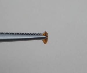 Citrino Natural en Forma de Corazón, Gema Suelta Natural de 4mm, Certificado por Terceros, Efecto Estrella para Joyería - Product Image 3