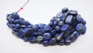 AAA Lapis Lazuli Plain Nuggets Shape <b>Beads</b> 8-18 Mm Smooth Tumbled <b>Blue</b> Lapis Lazuli <b>Beads</b> 16 Inch Natural Gemstone <b>Beads</b> Supplie - Product Image 5
