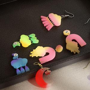 Small Umbrella Moon Cloud Planet Lightning Earrings Pendant <b>Epoxy</b> <b>Resin</b> Silicone Mold - Product Image 3