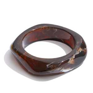 SAMI HANDICRAFTS Brazalete Ancho de Acrílico Marmoleado Vintage, Pulsera Unisex Multicolor, Joyería de Regalo - Product Image 4