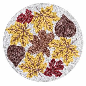 Recién llegado, mantel de mesa con cuentas de cristal Floral moderno, placa de cargador hecha a mano para banquetes de boda, precio al por mayor - Product Image 3