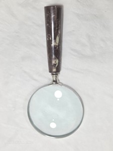 Loupe de lecture vintage de luxe avec poignée en résine, loupe de bureau, loupe à main, ensemble cadeau d'entreprise décoratif - Product Image 4
