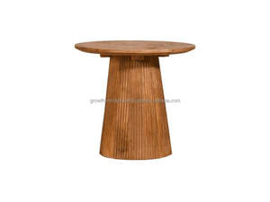 Juego de Mesas de Centro Modernas de Madera Maciza, Mesa Redonda de Madera para Sala de Estar, Juego de Mesas de Centro Minimalistas de Madera Redonda - Product Image 4