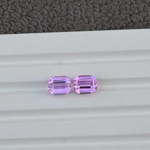 พลอยคุนไซต์สีชมพูธรรมชาติทรงแปดเหลี่ยมเจียระไนอย่างดี คู่ที่เข้ากัน คุณภาพสูง ความใสสูง สำหรับทำต่างหู จากผู้ค้าส่ง ได้รับการรับรองจาก IGI - Product Image 4