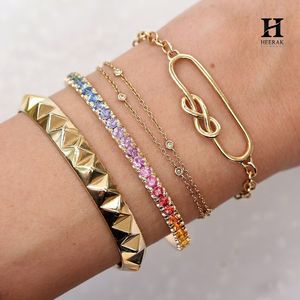 Rainbow Ombre Cuff <b>Bracelet</b> - Multi-Color Sapphire/<b>Gemstone</b> Open Bangle, Custom Fine Jewelry,18K Yellow Gold Fine Jewelry - Product Image 5