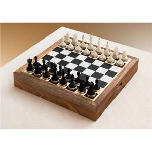 Jeu d'échecs de luxe en bois fait main avec pièces en laiton lestées, jeu de société professionnel pour adultes, cadeau, décoration d'intérieur, ensemble de 12 pouces - Product Image 1