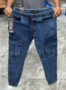 กางเกงยีนส์ทรงสลิมฟิตคลาสสิกสำหรับผู้ชายรุ่นใหม่ประจำฤดูใบไม้ผลิปี 2025 สไตล์ลำลองแนวสตรีท กางเกงยีนส์ทรงสกินนี่สำหรับผู้ชาย ทรงเข้ารูป สีน้ำเงิน - Product Image 4