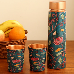 Premium Handmade 100% Pure Copper <b>Bottle</b> Solid Copper Drinking Water <b>Flask</b> Leak Proof Healthy Water Storage <b>Bottle</b> - Product Image 4