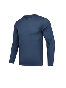100% <b>Polyester</b> Men's Custom Logo Hip Hop Long Sleeve O-Neck <b>T</b>-<b>Shirt</b> Sublimation Printed Anti-UV Breathable Quick Dry Regular Fit - Product Image 5