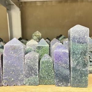 Torre de Cristal de Ágata Uva Natural Pulida, Piedra Decorativa Curativa, Disponible en Tamaños Personalizados - Product Image 6