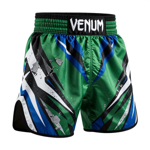 Pantalones Cortos de Boxeo Personalizados con Transferencia Térmica, Transpirables, de Secado Rápido, Spandex/Poliéster, para Entrenamiento Físico, Estilo Venum - Product Image 4