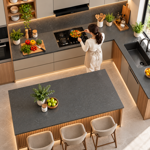 Encimeras de Cuarzo Cosmopolitan de Alta Calidad Fabricadas en India para Encimeras de Cocina Personalizadas y Pisos de Baño - Product Image 1