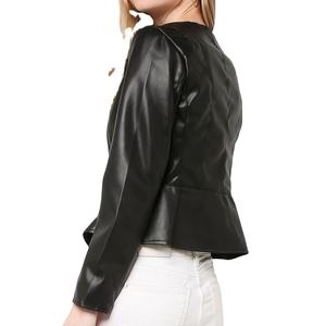 เสื้อแจ็คเก็ตหนังผ้าใบสำหรับผู้หญิง ดีไซน์ใหม่ กันน้ำ อุ่นได้ คุณภาพสูง รับผลิตตามแบบ OEM ขายส่งสำหรับฤดูหนาว - Product Image 2