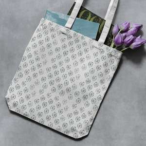 Bolsa de Hombro Reutilizable con Estampado de Bloques, Ecológica, con Tinte Natural, de Algodón, Hermosa Bolsa de Ropa, Exportación de la India - Product Image 5