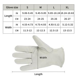 Gants de travail de sécurité jaunes en cuir pleine fleur de haute qualité pour conducteurs - Product Image 6