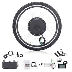 24in 1000W Front Drive Electric <b>Bicycle</b> Kit with Black <b>Tires</b> Modification Parts - Product Image 1
