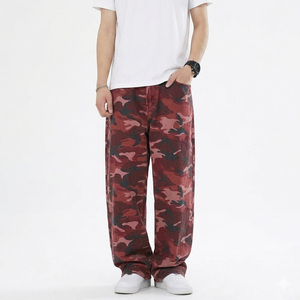 Pantalon cargo décontracté tendance pour homme, sur mesure, 100 % coton, avec fermeture éclair, délavé, évasé, respirant, vente en gros - Product Image 1