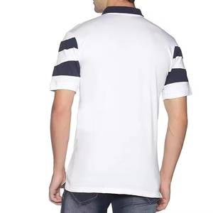 Wholesale High Quality 230GSM Fashion Polo Shirts Cotton Polyester Quick Dry Breathable Casual Streetwear <b>Men's</b> Polo Shirts - Product Image 4