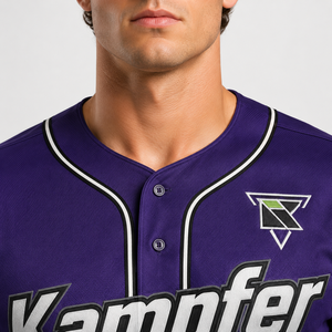 Vêtements de sport personnalisés professionnels avec impression par sublimation intégrale, tissu polyester respirant pour l'identité d'équipe, baseball - Product Image 5