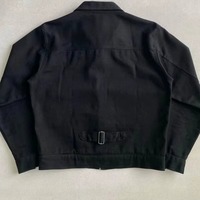 Veste en jean pour homme de haute qualité, coupe ample avec fermeture éclair, modèle très demandé