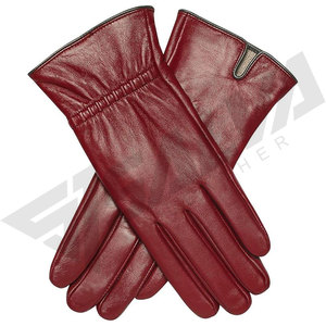 New Customized Winter Leather Fashion Outdoor Winter <b>Gloves</b> / OEM New Arrival Pure Leather Fashion Dressing <b>Gloves</b> - Product Image 3