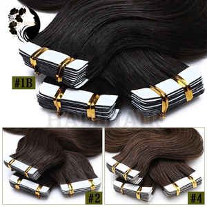 ¡Venta al por mayor 100g trama única vietnamita Remy cuerpo onda cinta extensiones de cabello grado más alto todos los colores teñidos! - Product Image 4
