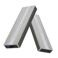 Casing Eksternal Aluminium Portabel untuk SSD M.2 NVMe ke Tipe C, Mendukung Memori Eksternal HDS-S11-NVME