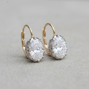 Boucles d'oreilles créoles en or jaune 18 carats pour femme, 1,250 CT, taille poire, diamant de laboratoire, cadeau de mariage classique, certifié IGI, clarté F VVS2, bijoux - Product Image 2