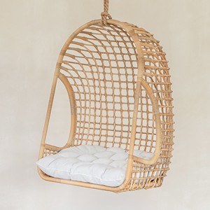 Woven rattan <b>swing</b> chair circular hanging chairs wholesale supply furniture for <b>patio</b> home decor - Product Image 4