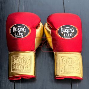 Gants de boxe MMA personnalisés à doigts entièrement couverts |   Évacuation de l'humidité |   Utilisation pour l'entraînement et le sparring |   Lacets à boucles auto-agrippantes |   Cuir de vache véritable - Product Image 6