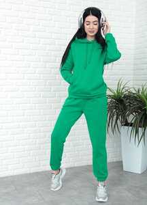 Ensemble de survêtement décontracté pour femme, bleu clair, à capuche, manches longues, couleur unie, avec poches latérales, coupe régulière, pour l'automne - Product Image 5